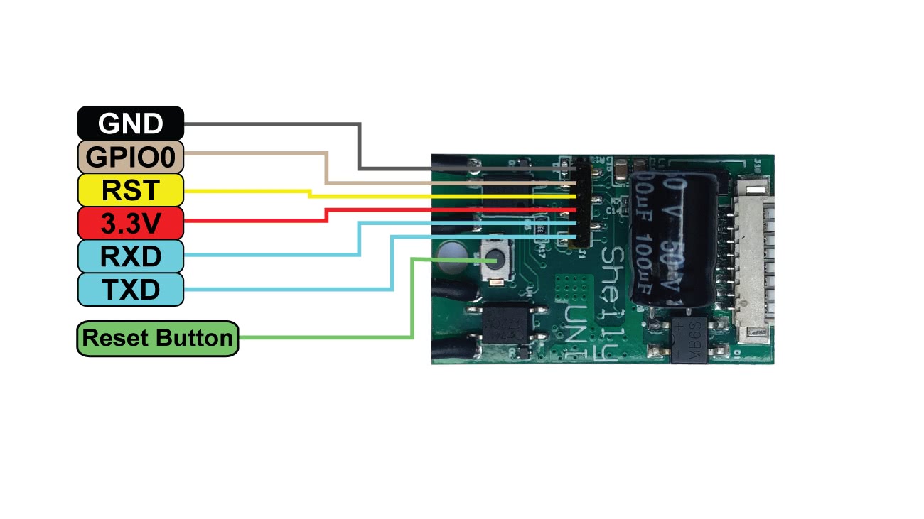 GPIO header pinout header